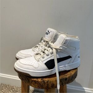 Puma Rebound Layup White and Black Sneakers Size 10 Men